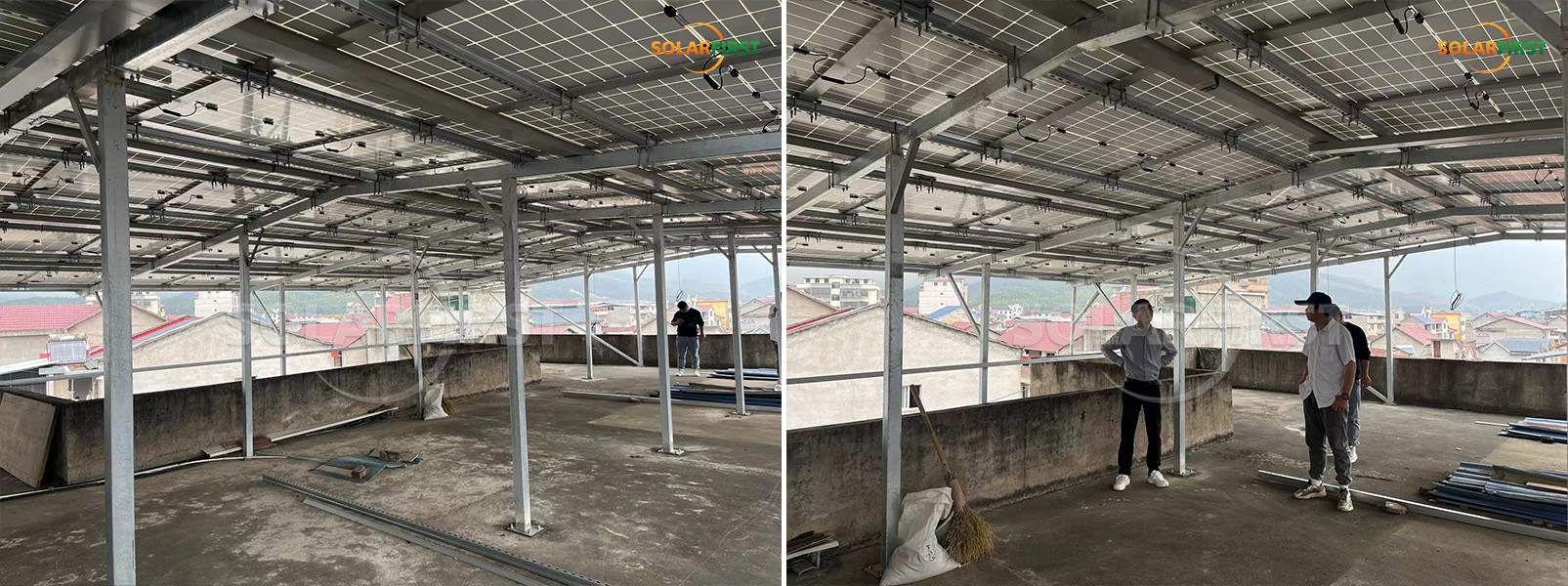 # Concrete Rooftop Mounting Structure