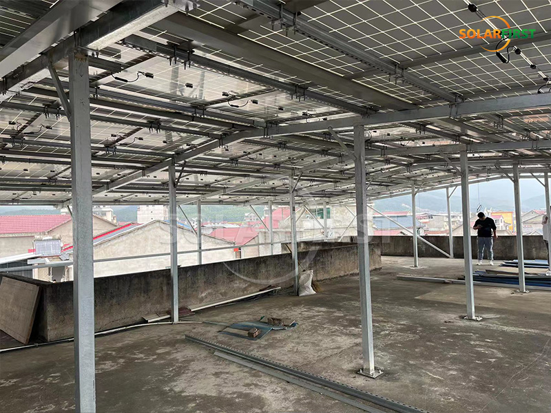 #10MWp Concrete Roof Mount in China